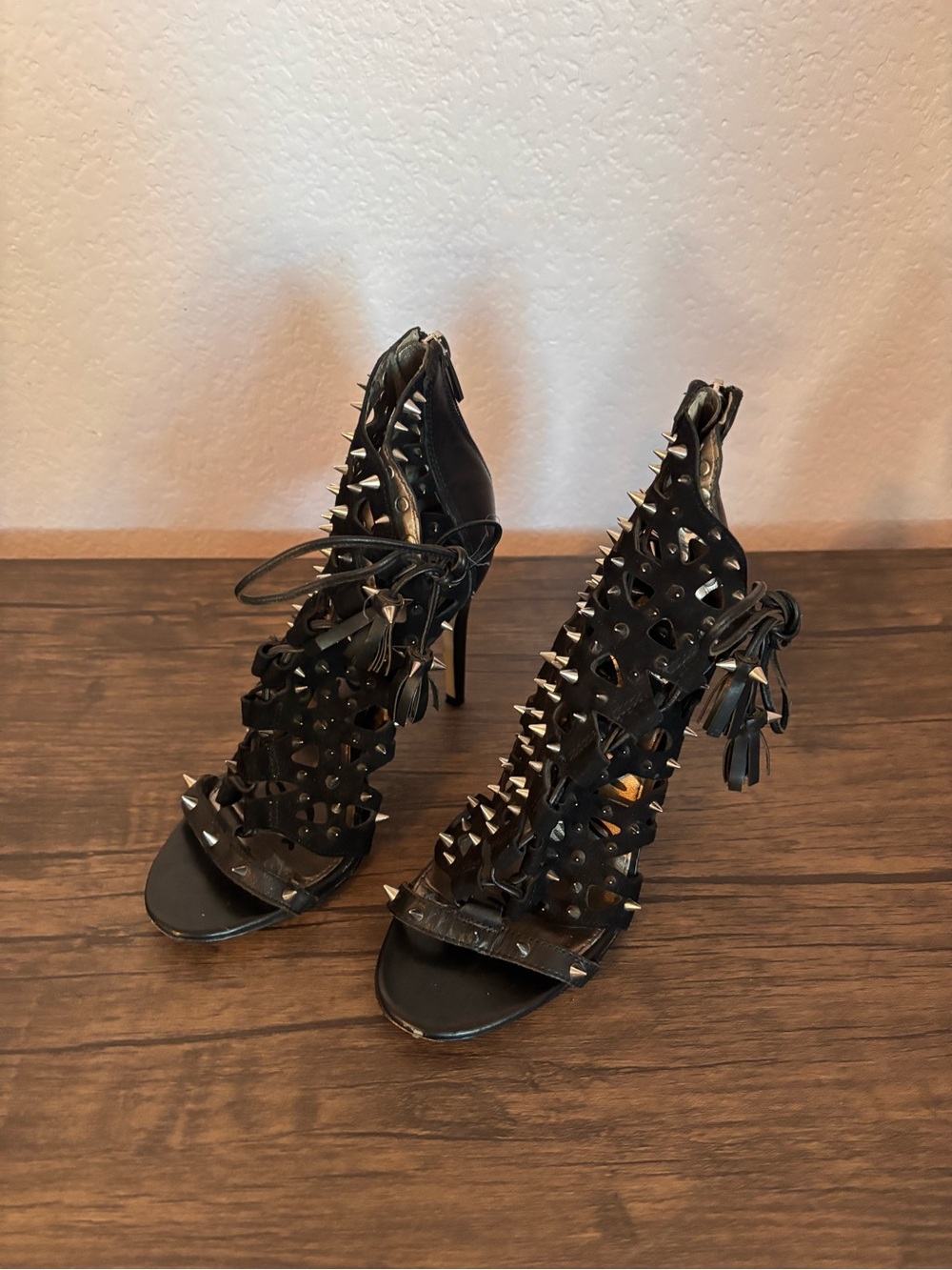 Sam Edelman spike cage heels shoes size 7.5